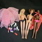 Lot Of 3 Vintage Barbie Dolls With Rubber Bendable Legs