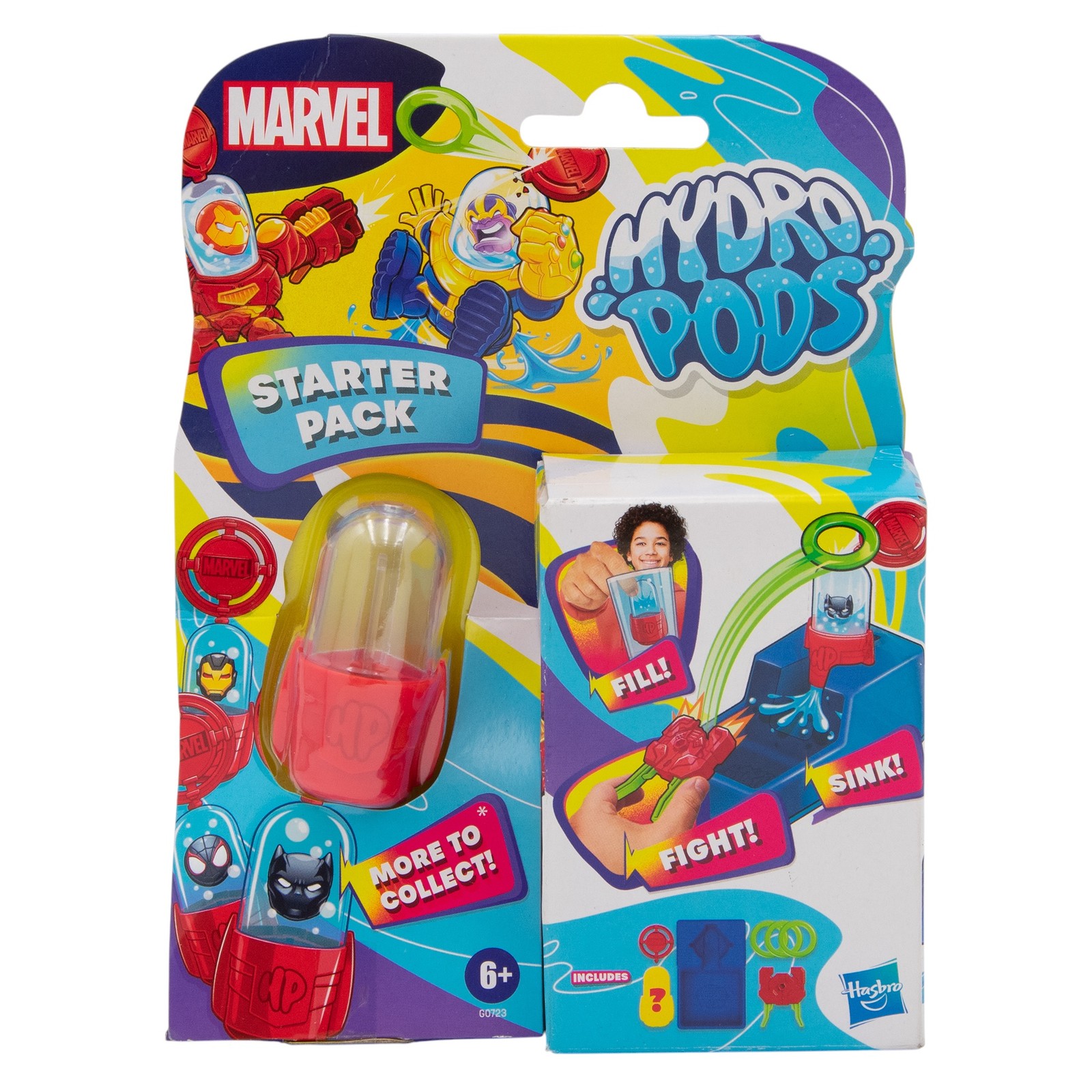 Стартовый набор Hydro Pods Marvel Черный Железный человек