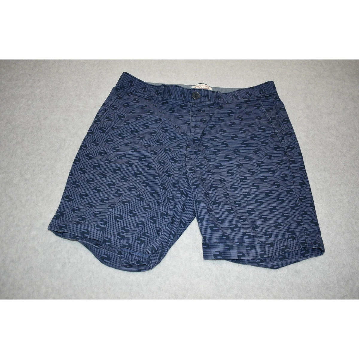 Short Chino Homme Penguin Taille 30 Gris - Coton Avec Poches - Bon état