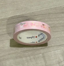 NEW Simply Gilded Pink Fruits washi tape roll 10 mm