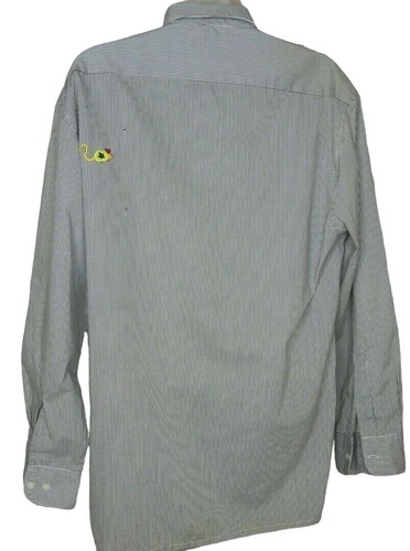 Women's Mili Designs Neon Cat Mouse Jeweled Embroidered Button Front Top Sz M - Picture 2 of 7