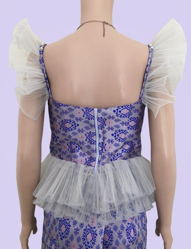 Khmer Trachtenoutfit / kambodschanische Kleidung - 2-teilig, Khmer Hemd & Rock - Bild 6 von 6