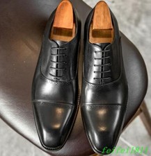 British Men's Leather Lace Up Shoes Dress Wedding Casual Work Party Oxford Retro