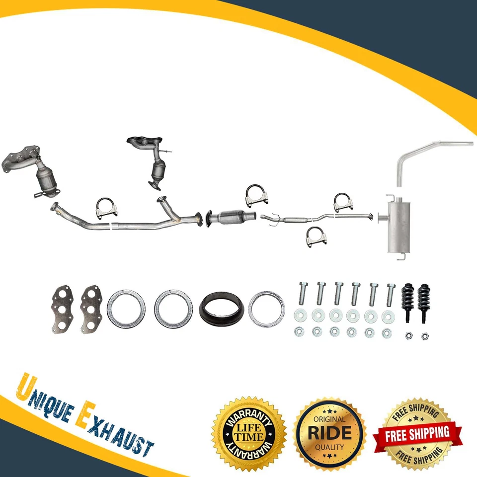 Sistema de escape completo compatible con Toyota Sienna 2007 2008 2009 2010 3,5 L F.W.D. NUEVO Foto 4 de 4