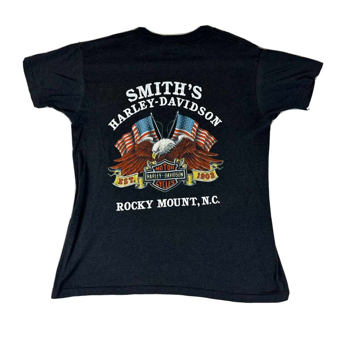 VTG 1991 3D EMBLEM HARLEY DAVIDSON T-SHIRT SIZE L (actual M) USA