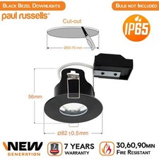 IP65 Fire Rated LED GU10 Dimmable Downlights Modern Bathroom Ceiling Spot Lights