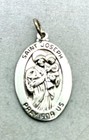 925 Silver Oval Pendant Saint Joseph Pray For Us Religious Necklace Pendant — photo 8