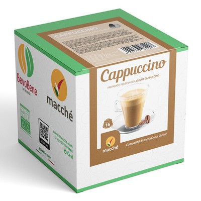 64 CAPSULE COMPATIBILI NESCAFE' DOLCE GUSTO CAPPUCCINO CAFFE
