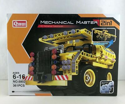 Qihui Mechanical Master 2 in 1 DIY Toy Truck Plane 361 Pieces No