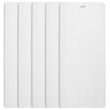 DALIX Arctic Vertical Window Blinds Premium Textured Set 5 Pack Qty / White
