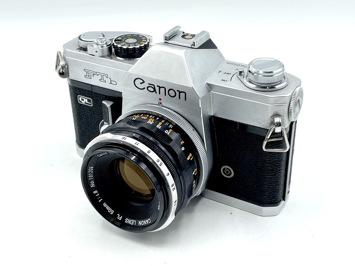 Canon FTb-QL 35mm SLR Camera with 50mm f/1.8 Lens - Fast Canon FTb-QL 35mm SLR Camera with 50mm f/1.8 Lens - Fast