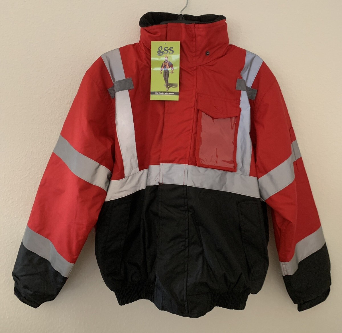 NON- ANSI MULTI COLOR WATERPROOF BOMBER JACKET WITH BLACK BOTTOM RED