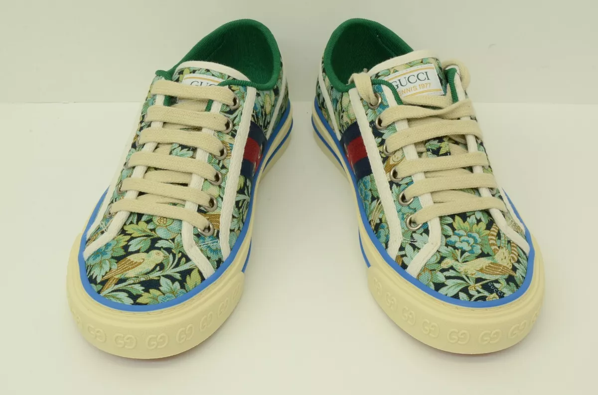 Gucci floral deals tennis shoes