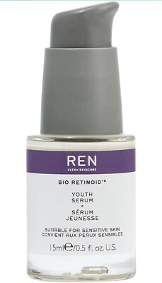NEW REN Clean Skincare Bio Retinoid Youth Serum 15ml Anti Aging Wrinkle Vegan