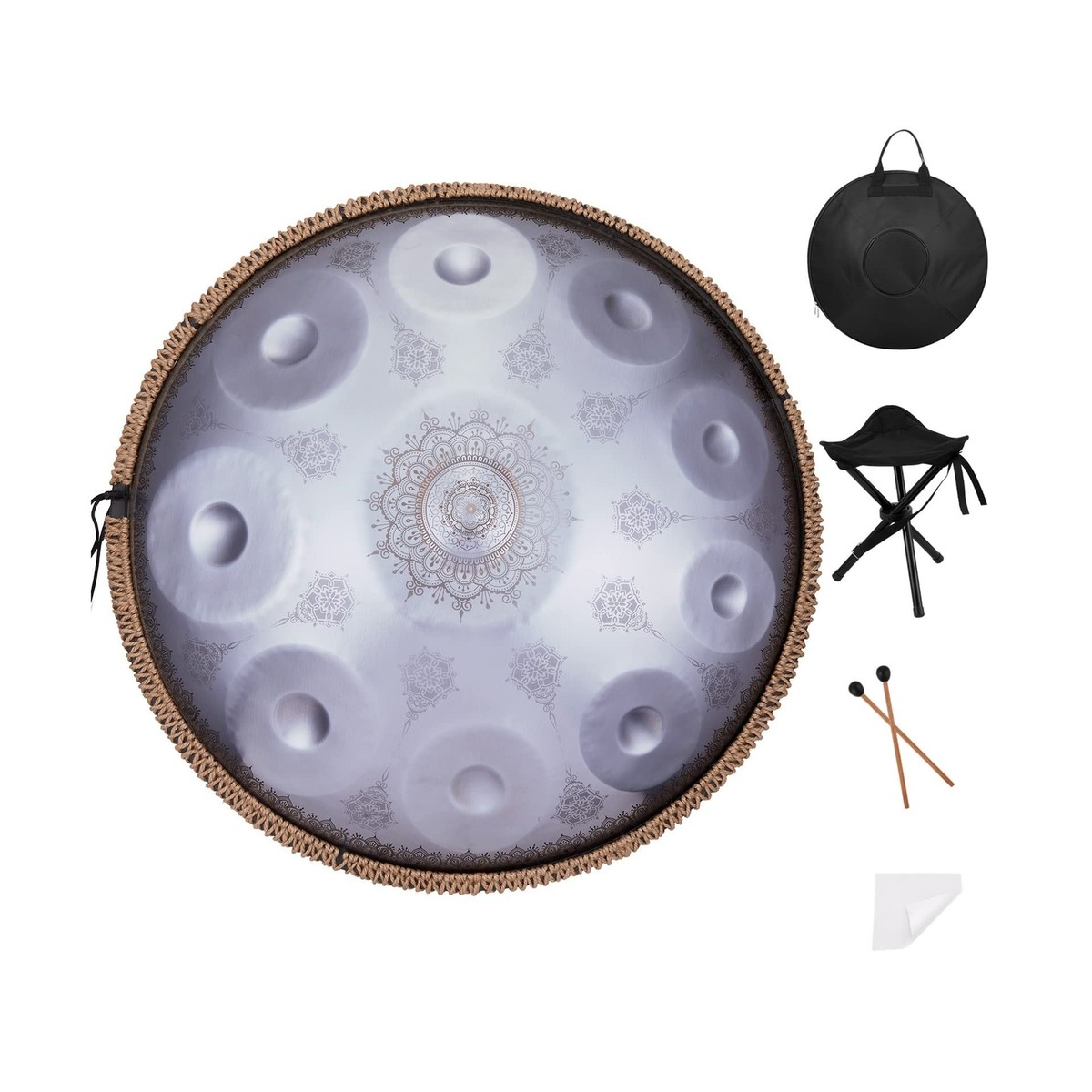 Handpan-Premium 432HZ 22 Inches 10 Notes D Minor Steel Hand Pan