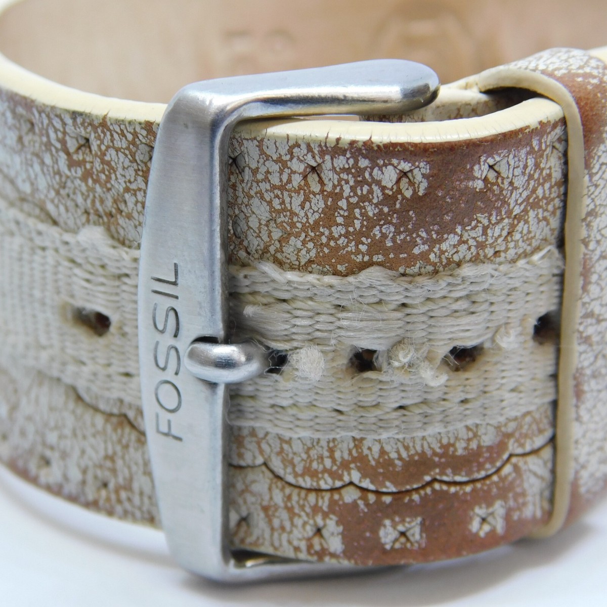 Fossil Genuine Leather Band Quartz Analog Women\'s Watch New Battery Fossil Women main image 2