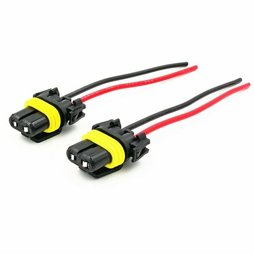 Wire Pigtail Female P 9006 HB4 2X Harness Head Light Socket Connector Fit Bulb - Picture 2 of 11