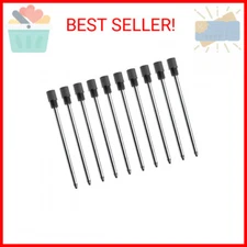 Black Ink Refills (10 Pcs), Replaceable Pen Refills, 2.75 inch (70 mm) Ballpoint