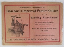 Gearharts Improved Family Knitter Catalog 1905 Clearfield PA B4A