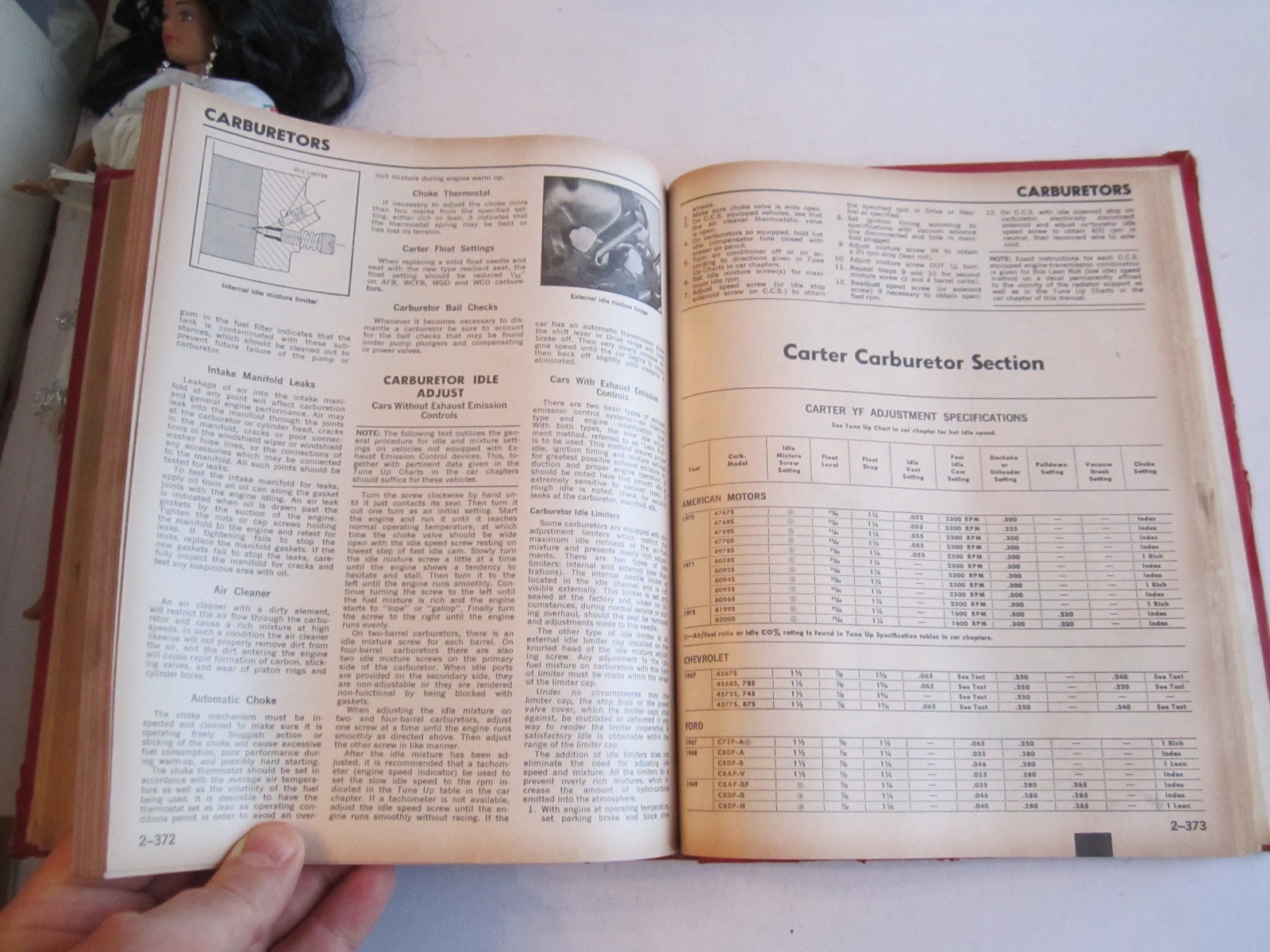 1973 MOTOR AUTO REPAIR MANUAL BOOK EARLY MODEL EDITION 19671973