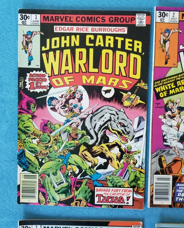 John Carter Warlord Of Mars #1 NM #2#3#4 Marvel Comics Key Issues Lot - Image 2 of 4