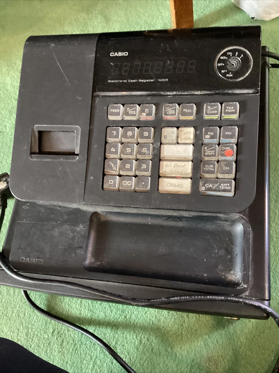 CASIO ELECTRONIC CASH REGISTER 140CR 1 no key eBay