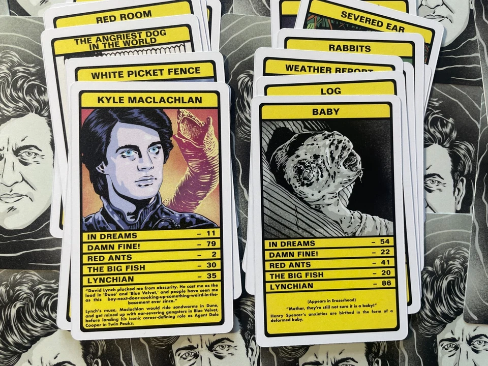 DAVID LYNCH Trumps Card Game (Twin Peaks, Eraser Head, Blue Velvet, Dune) - Image 3 of 4