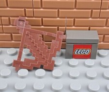 LEGO Reddish Brown Minecraft Minifigure Weapon Crossbow W Arrow Pixelated 65510