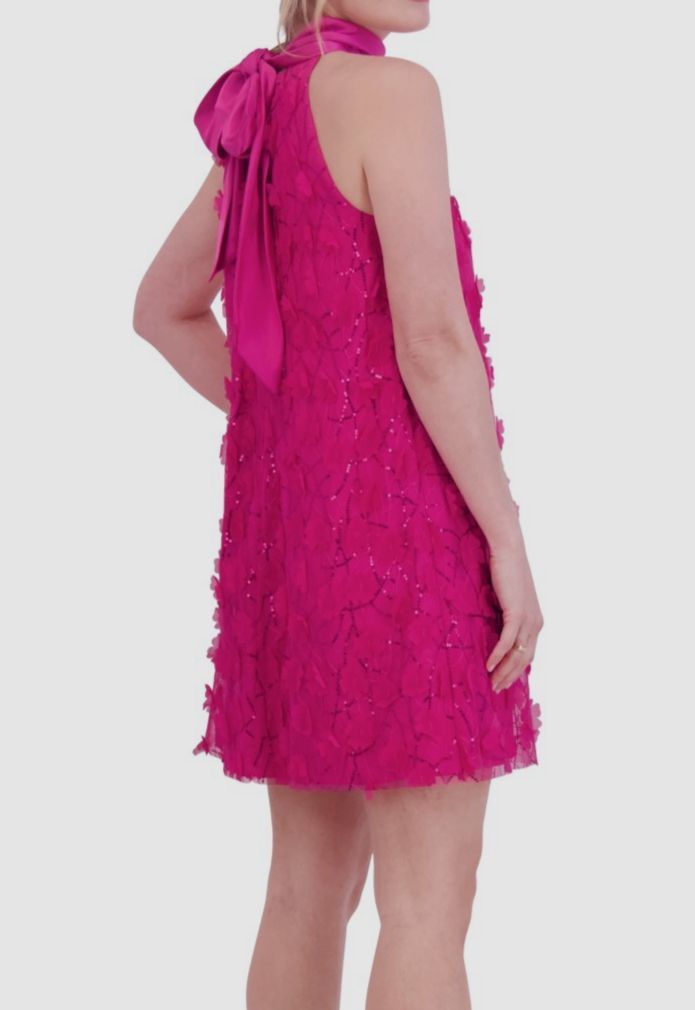 eliza j reverse halter dress pink Eliza J Reverse Halter Dress In Pink - 70% Off