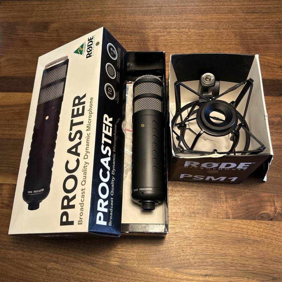 Rode Procaster Microphone Shock Mount 10M Xlr Cable eBay