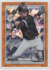2020 Bowman Chrome Sapphire Edition Orange 49/75 Nick Madrigal #BCP-101 05gv