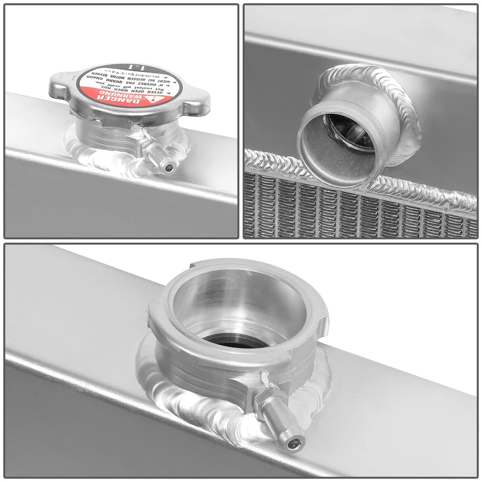 FOR 1972-1986 JEEP CJ CJ5/CJ6/CJ7 MT 3-ROW PERFORMANCE FULL ALUMINUM RADIATOR - Image 3 of 4