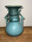 Antique Roseville Pottery Double handle Vase – Carnelian I – green