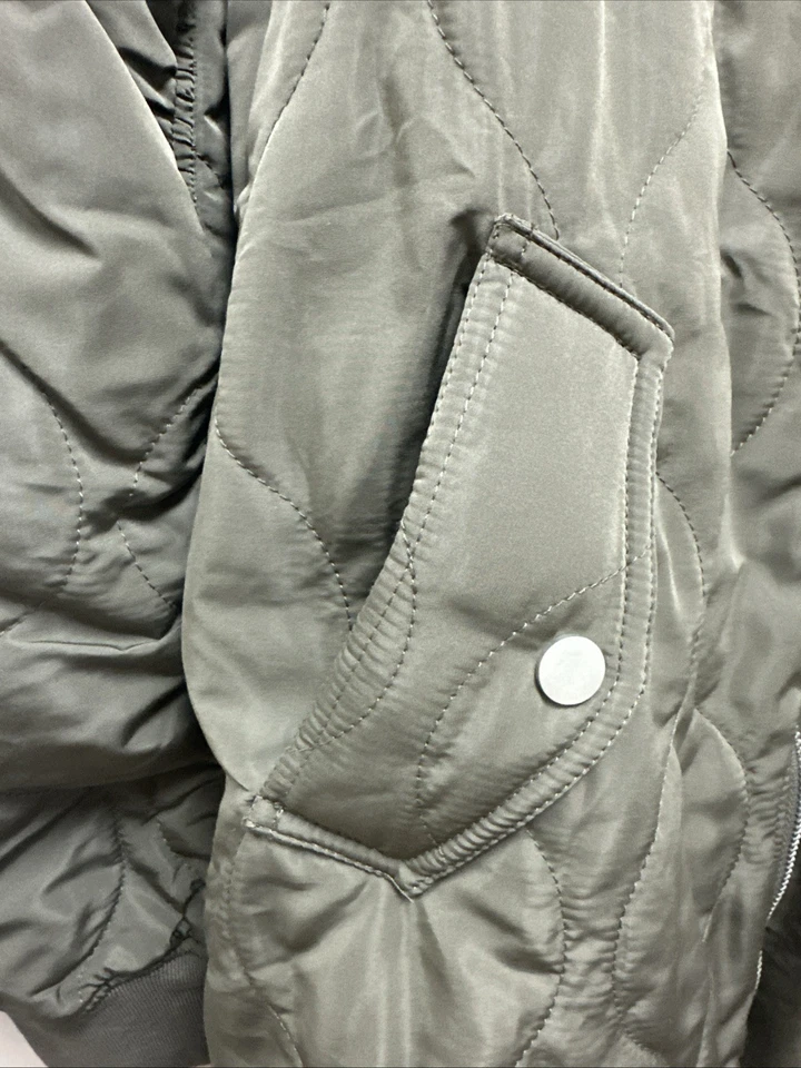 Chaqueta Midi Acolchada MYSTREE-Oliva 60268 Mujer’s Talla Mediana NUEVA con Etiquetas Foto 4 de 4