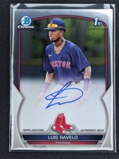 2023 Bowman Chrome Prospect Autographs Luis Ravelo #CPA-LRA Boston Red Sox AU