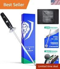 G10 Garolite Handcrafted Honing Steel - 10-Inch Elite Kitchen Sharpening Tool