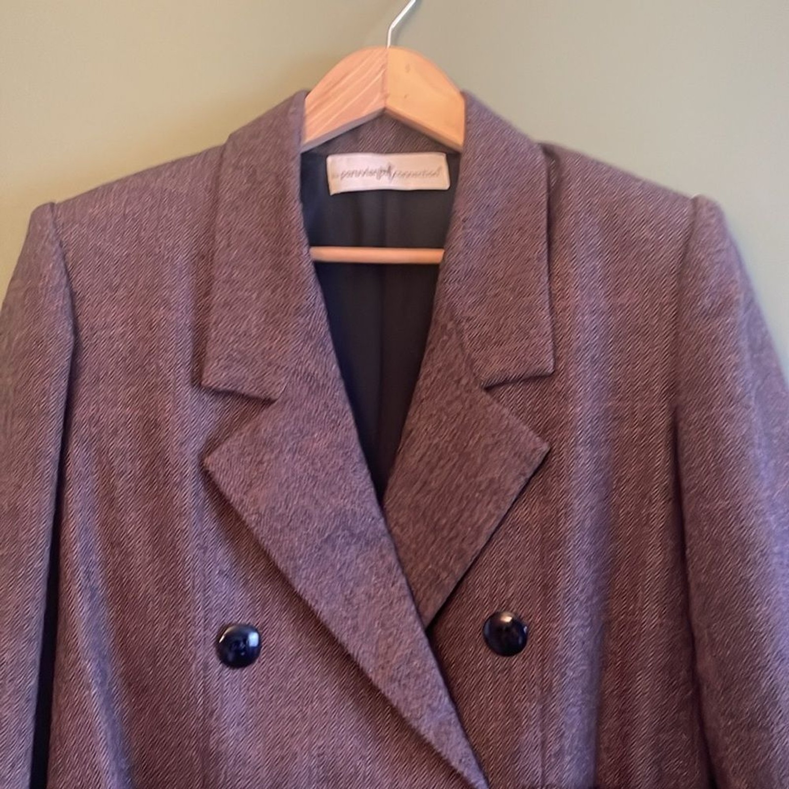 Peruvian Connection Brown Chevron Button Blazer J… - image 2