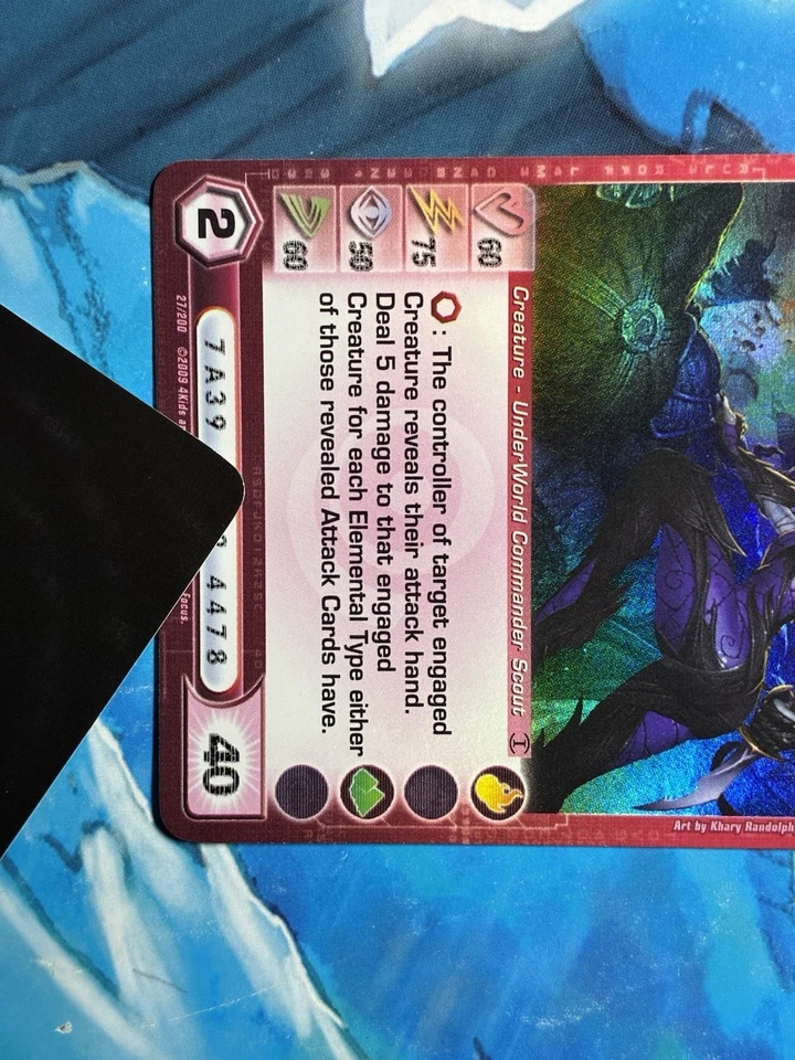 Chaotic Skithia Gothos Spy MAX Wisdom & Energy Super Rare Alliances Unraveled NM - Image 3 of 4