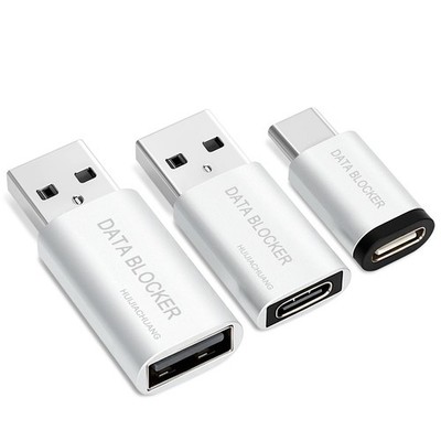 USB C and USB A Data Blocker 3 Pack, Refuse Juice Jacking & Hacking