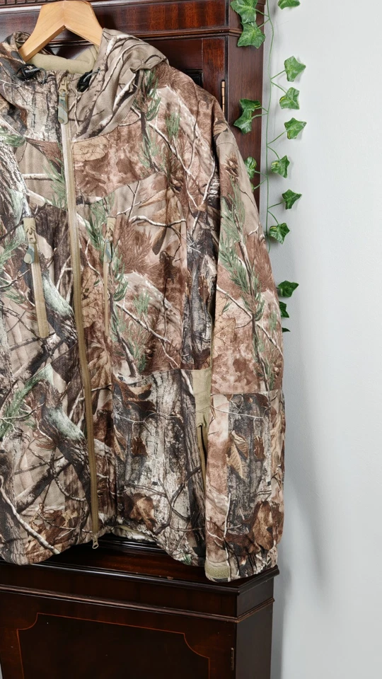 Gander Mountain RealTree Tech 20 Waterproof Breathable Hooded Camo Jacket XL VGC - Image 4 of 4