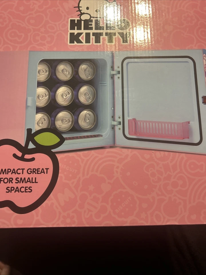 Hello Kitty 9 Can Mini Fridge NEW - Image 3 of 4