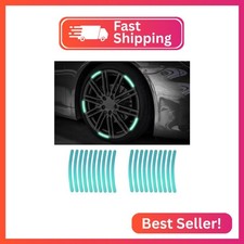 20PCS Reflective Car Wheel Decorative Stripe Stickers, Night Safety Warning Tape
