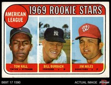 1969 Topps #658 Bill Burbach AL RCs Twins / Yankees / Senators RC 4 - VG/EX
