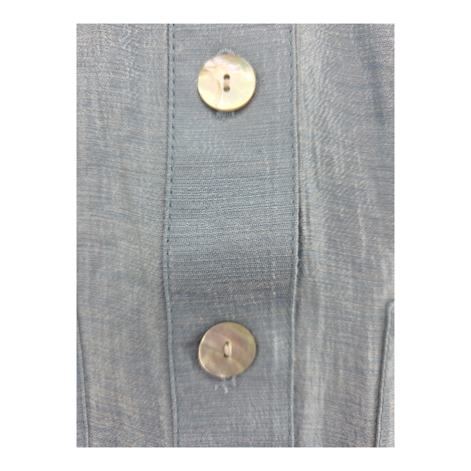 Ruby Rd Women’s Light Blue Shimmer Button Front J… - image 6