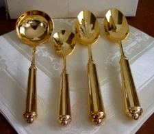 Lenox Colin Cowie GOLDEN INSIGNIA 4 Piece Hostess Set 