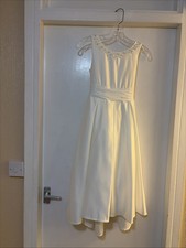Monsoon Bridesmaids Ivory Dress In Satin Age 10 Years New Without Tags