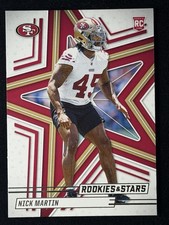 2025 Panini Rookies & Stars Nick Martin San Francisco 49ers Rookie Card #164. rookie card picture