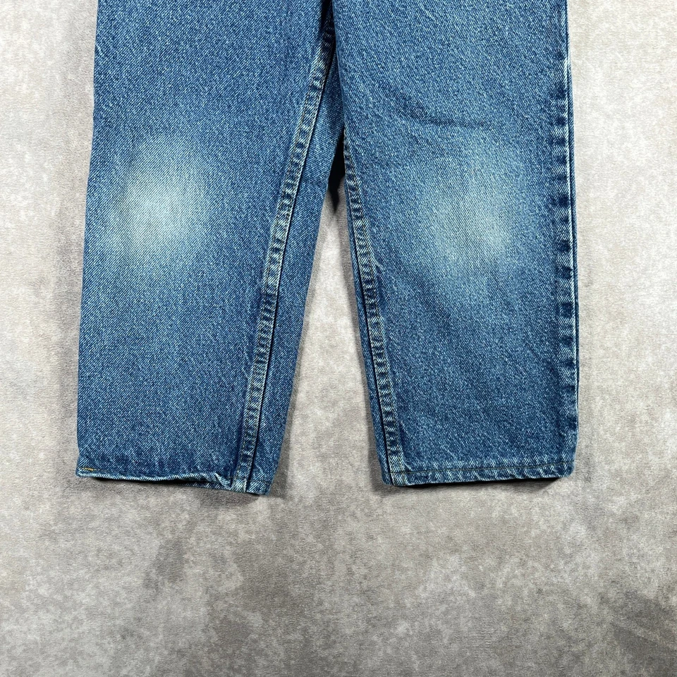 Pantalones de mezclilla vintage Canyon River azules niño 6 azules lavado medio bolsillos rectos informales Foto 3 de 4