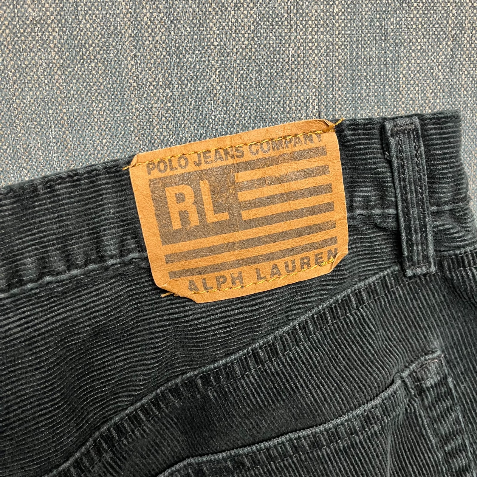 Ralph Lauren Polo Jeans Co Hayden Men's Jeans Size 32x32 Black Straight Corduroy thumbnail 6