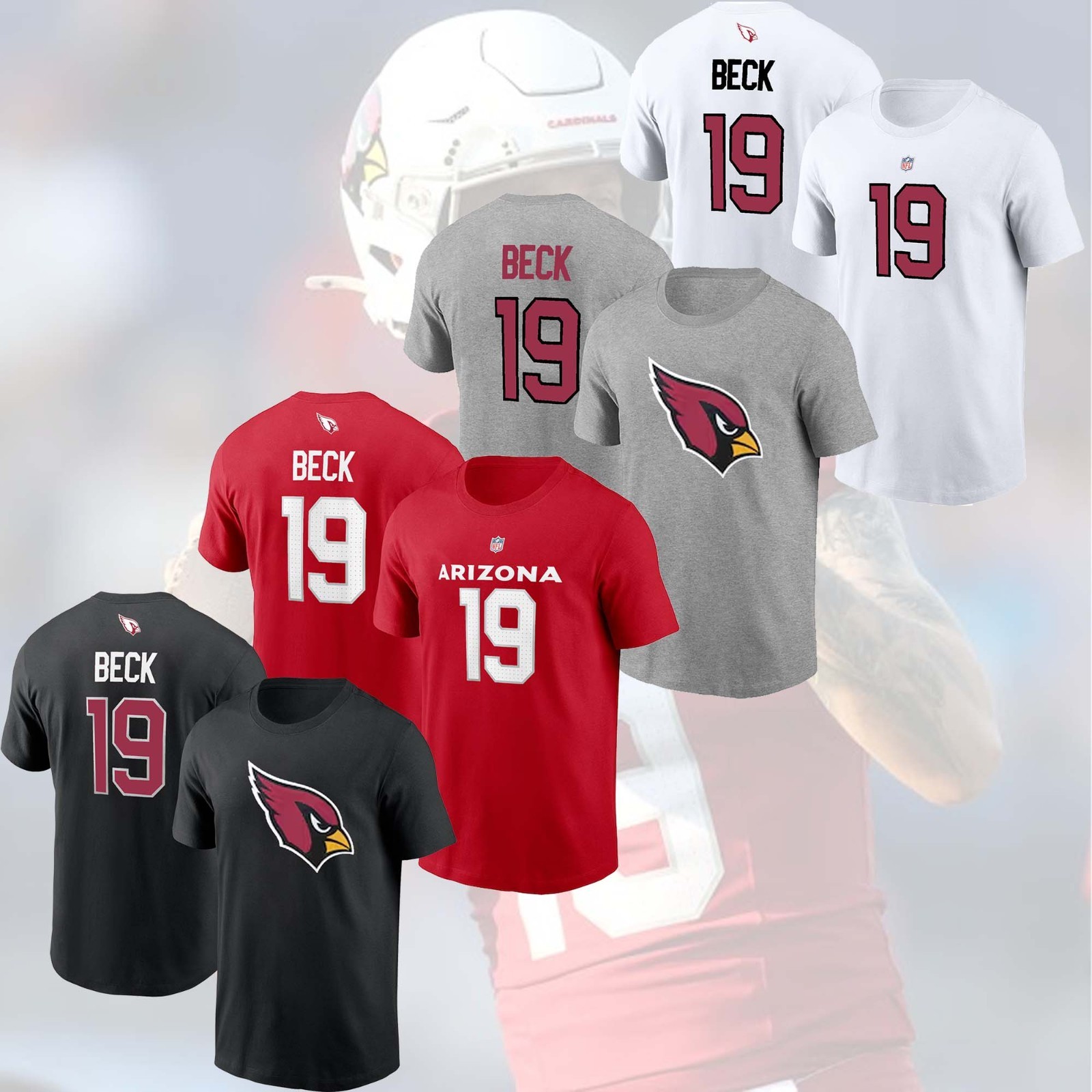 HOT SALE - Cars on Beck #19 Arizona C@rdinals Team 2026 Player Name And Number